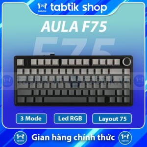 Bàn phím cơ Aula F75 Polar Black - 3 mode