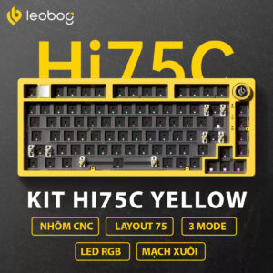KIT Leobog HI75C Vàng (3 Mode/ Led RGB/ Hot Swap)