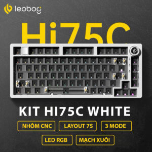 KIT Leobog HI75C White (3 Mode/ Led RGB/ Hot Swap)