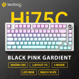 Leobog HI75C Pro Purple Blue (3 Mode/ Led RGB/ Hot Swap)