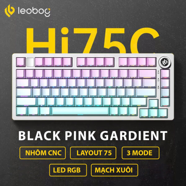 Leobog HI75C Pro Purple Blue (3 Mode/ Led RGB/ Hot Swap)