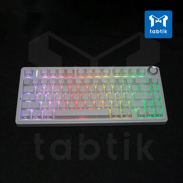 Bàn phím cơ Aula F75 Contour White (Hotswap / Led RGB / 3 Mode) - Ảnh 2