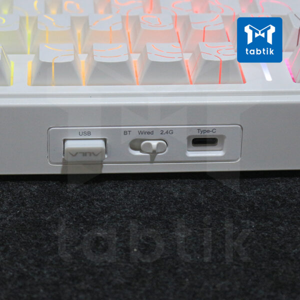 Bàn phím cơ Aula F75 Contour White (Hotswap / Led RGB / 3 Mode) - Ảnh 4