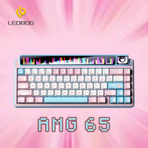 Leobog AMG65 Pink (3 Mode/ Led RGB/ Hot Swap/Dual Screen)