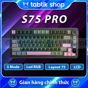 Aula S75 Pro Đen (3 Mode | Hot Swap | 4000 mAh)