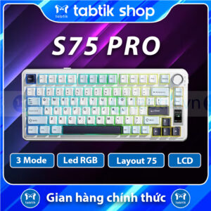 Aula S75 Pro Trắng (3 Mode | Hot Swap | 4000 mAh)