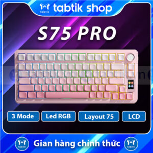 Aula S75 Pro Hồng (3 Mode | Hot Swap | 4000 mAh)