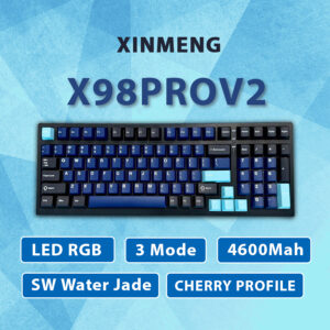 XINMENG X98 PRO V2 ( Cherry Profile |3 Mode | Mạch Xuôi | 4600mAh)