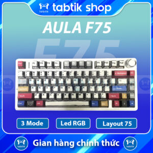 Bàn phím cơ Aula F75 Keycap Comic 3 Mode