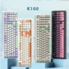 Monka K100 Full Size Led RGB | Mạch Xuôi | 3 Mode 8000mah)