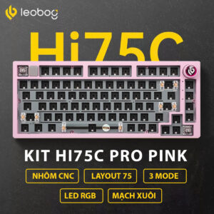 KIT Leobog HI75C Pink (3 Mode/ Led RGB/ Hot Swap)