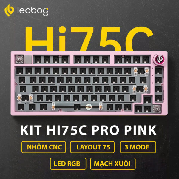 KIT Leobog HI75C Pink (3 Mode/ Led RGB/ Hot Swap)