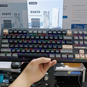 Bàn phím cơ RXStorm RX870 Đen (3 modes| Hotswap RGB | switch TTC) - 2ND