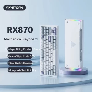 Bàn phím cơ RXStorm RX870 Đen (3 modes| Hotswap RGB | switch TTC) - 2ND