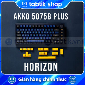 Bàn phím cơ AKKO 5075B Plus Horizon (3 mode | Hotswap | Cream Yellow Pro | 3.000maH)
