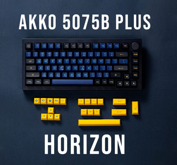 [Pre-Order] Bàn phím cơ AKKO 5075B Plus Horizon (3 mode | Hotswap | Cream Yellow Pro | 3.000maH)