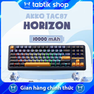 Bàn phím cơ AKKO TAC87 Horizon Mirror Switch (3 mode | Hotswap |10.000maH )