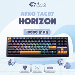 [Pre-Order] Bàn phím cơ AKKO TAC87 Horizon Mirror Switch (3 mode | Hotswap |10.000maH )