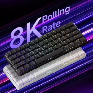 [Pre-Order] Bàn phím cơ HE MonsGeek FUN60 Max SP Black Glare Magnetic Switches (3 mode | 3000mAh | 8000HZ )