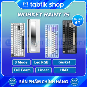 Bàn Phím Cơ WOBLAB Rainy 75 Nhôm ( 3 Mode | Hot Swap | Led RGB )