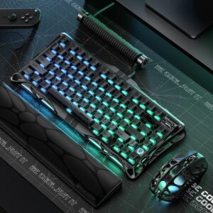 Bàn phím cơ Magnetic HE Gaming Gravastar Mercury V75 - Stealth Black (Nhôm CNC | 1 Mode | Led RGB | Rapid Trigger | 8000Hz)