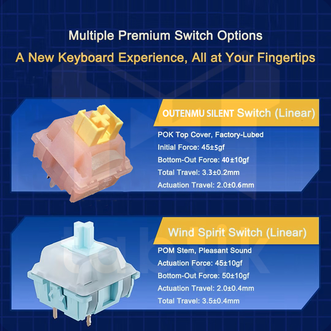 Bàn phím cơ F108 Polar Black Gardient – Full size (3 Mode | Mạch Xuôi | 8000 MAh) - Ảnh 5