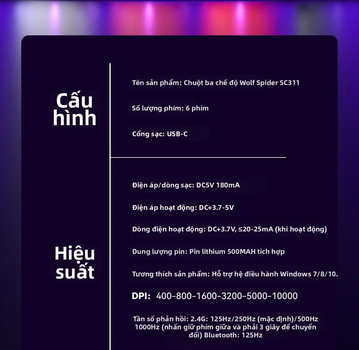 Chuột Không Dây Gaming Aula SC311 - Ảnh 3