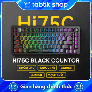 Leobog Hi75C Pro – Black Countor (3 Mode/Hot Swap/ Led RGB/ Mạch Xuôi)