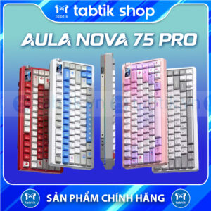 Bàn phím cơ gaming không dây Aula Nova 75 Pro (3 mode | Led RGB | 8.000maH)