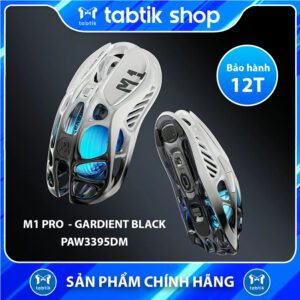 Chuột Không dây Gaming Grasvatar Mercury M1 PRO -  Gardient Black - PAW3395DM
