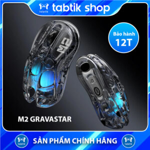 Chuột Không dây Grasvatar M2 - Transparent Black - PAW3395 – 26000 DPI